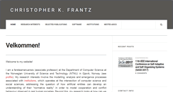 Desktop Screenshot of christopherfrantz.org
